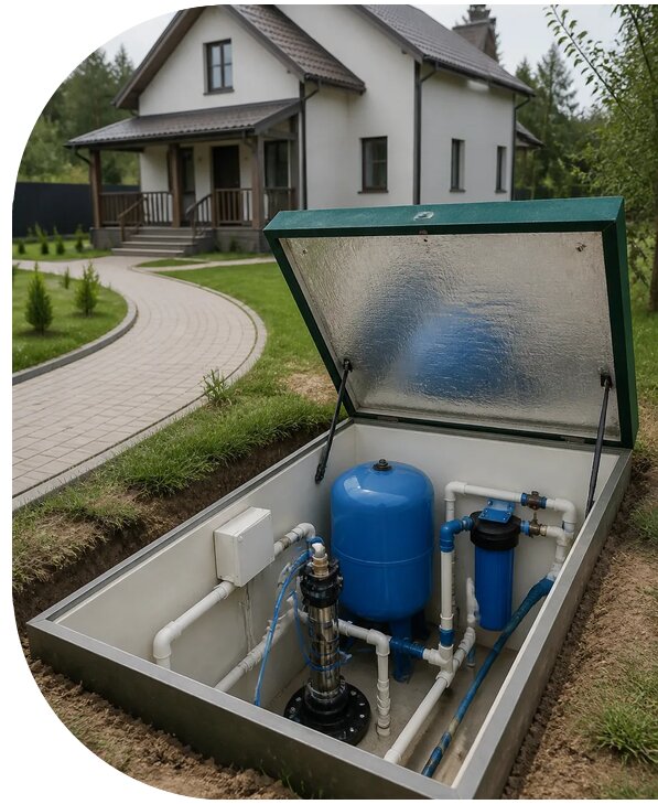 Автономное водоснабжение дома в Кургане от 154635 р. | АПаруса-Крг